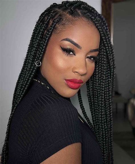 braid hairstyles for black women|asymmetrical braids for black women.